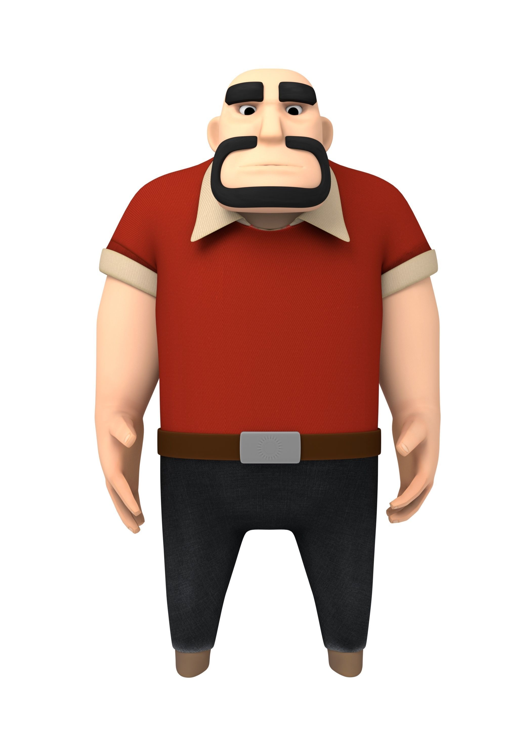 ANGRY DAD 3D model_4