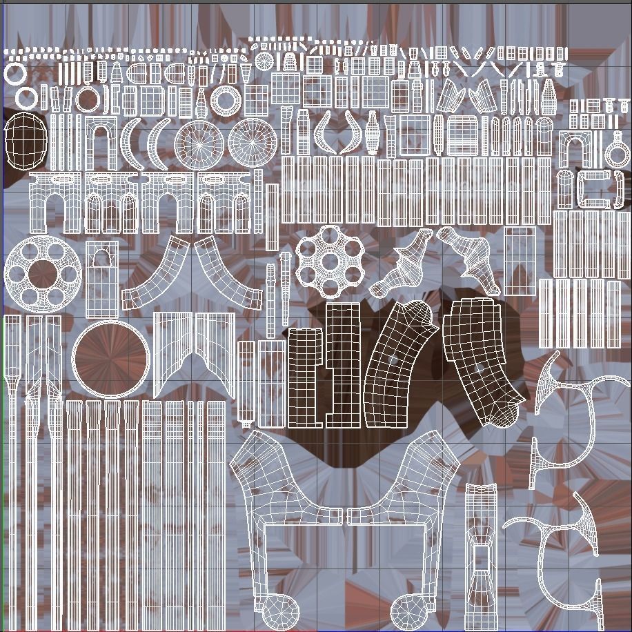 Revolver PBR tow texture set Low-poly 3D model_15