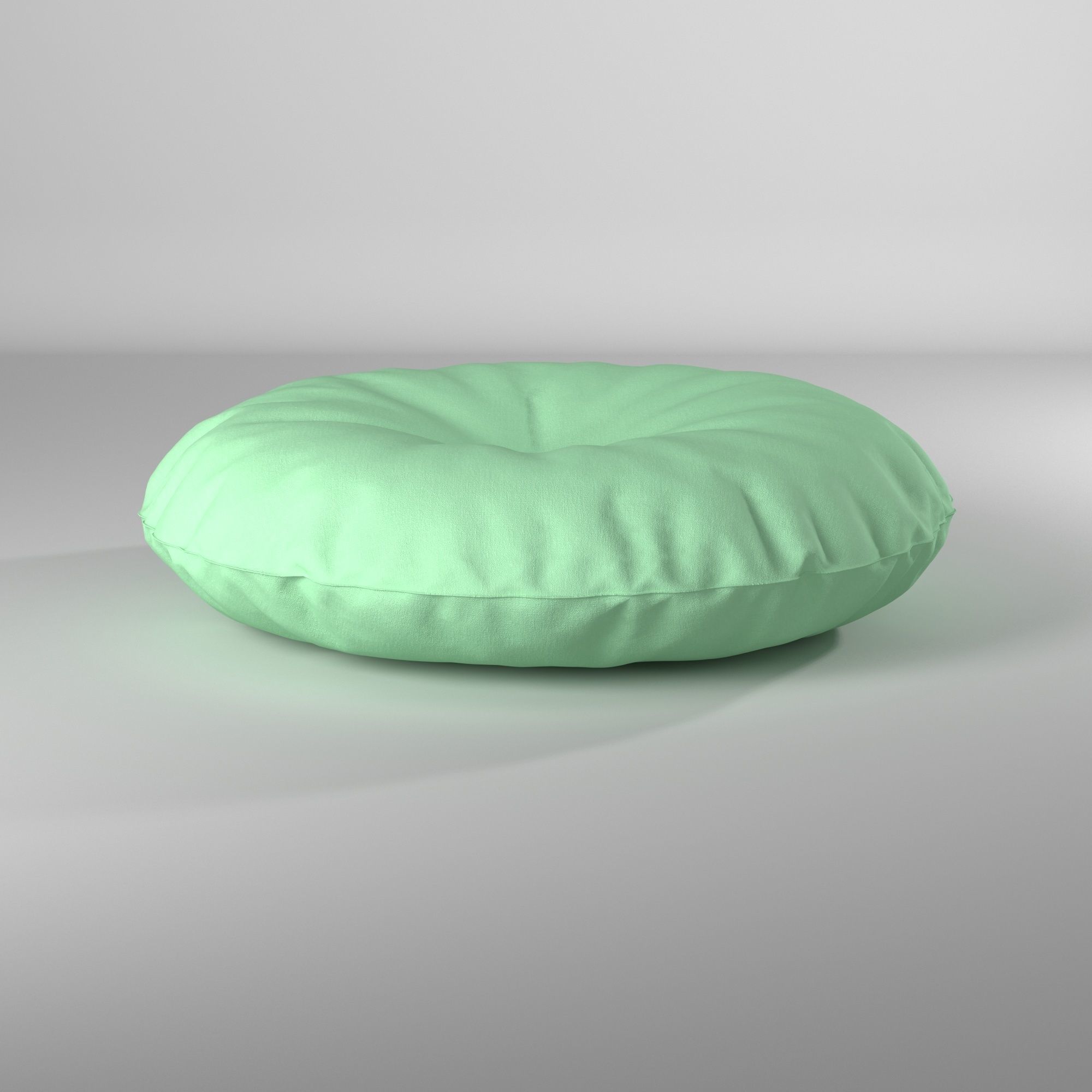 Puff almohadon redondo - Round pillow pouf 3D model_18