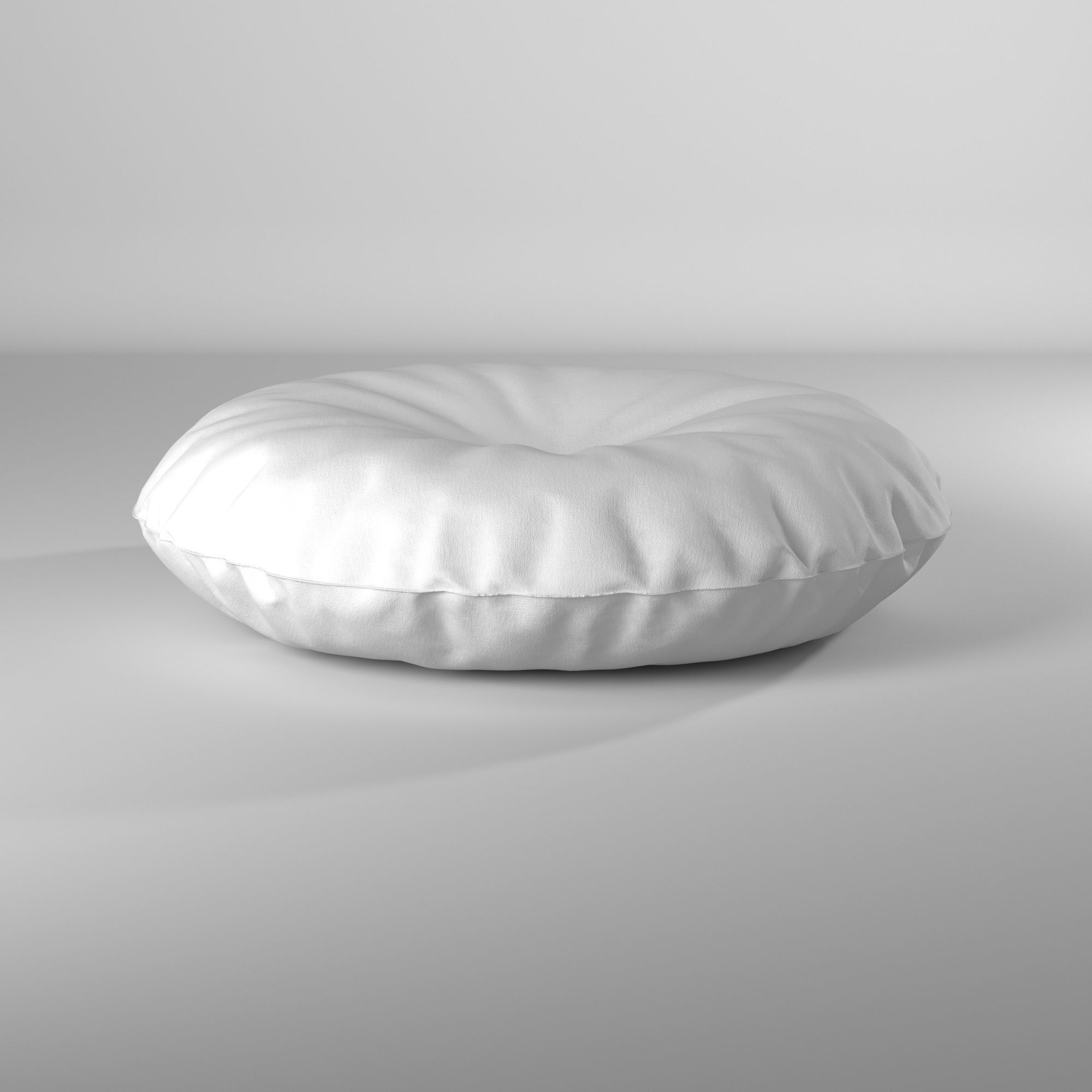Puff almohadon redondo - Round pillow pouf 3D model_26