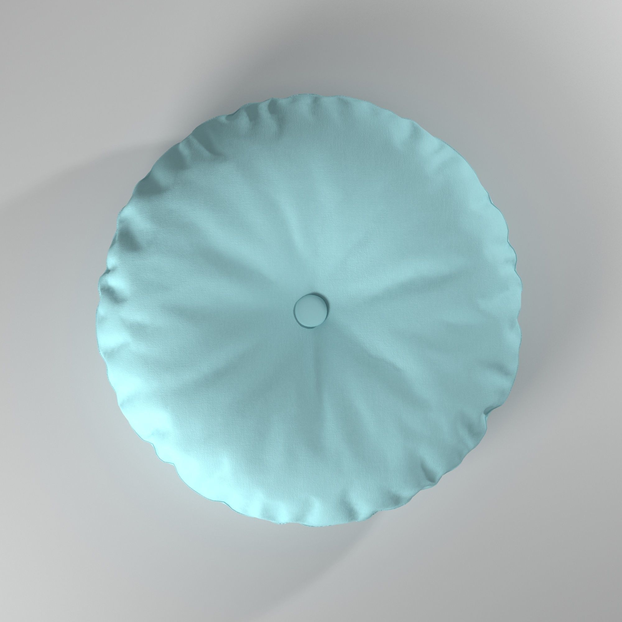 Puff almohadon redondo - Round pillow pouf 3D model_13