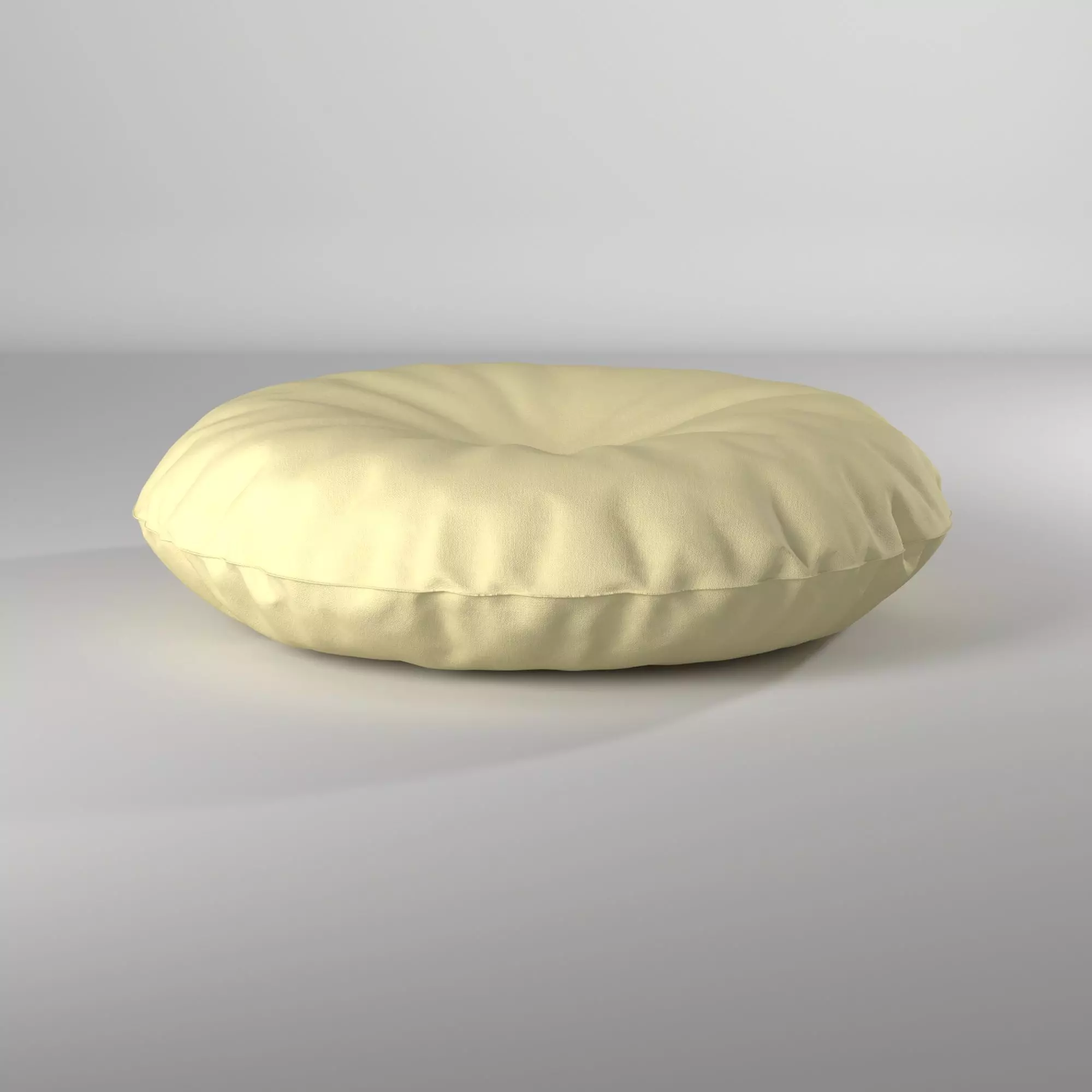 Puff almohadon redondo - Round pillow pouf 3D model_0
