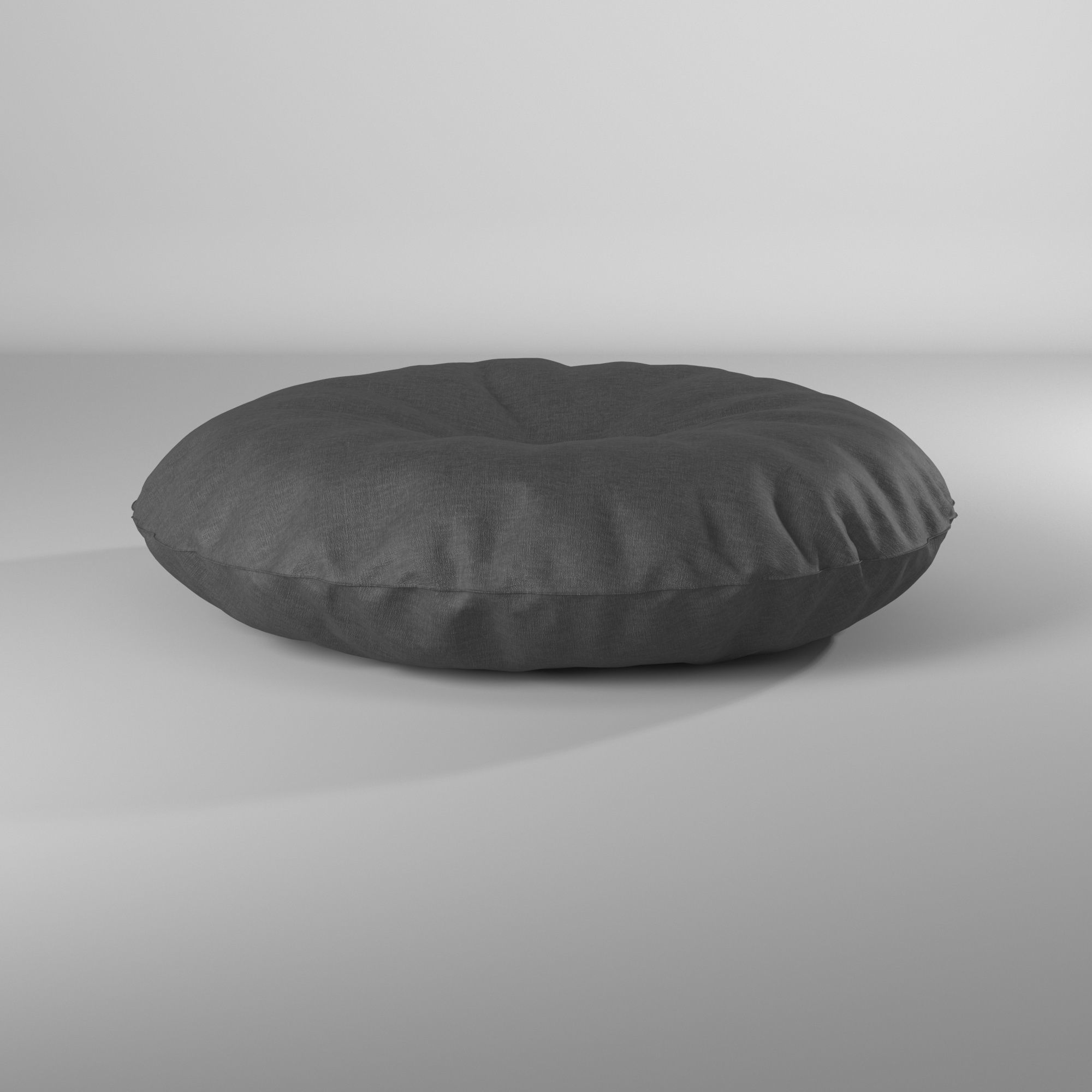 Puff almohadon redondo - Round pillow pouf 3D model_5