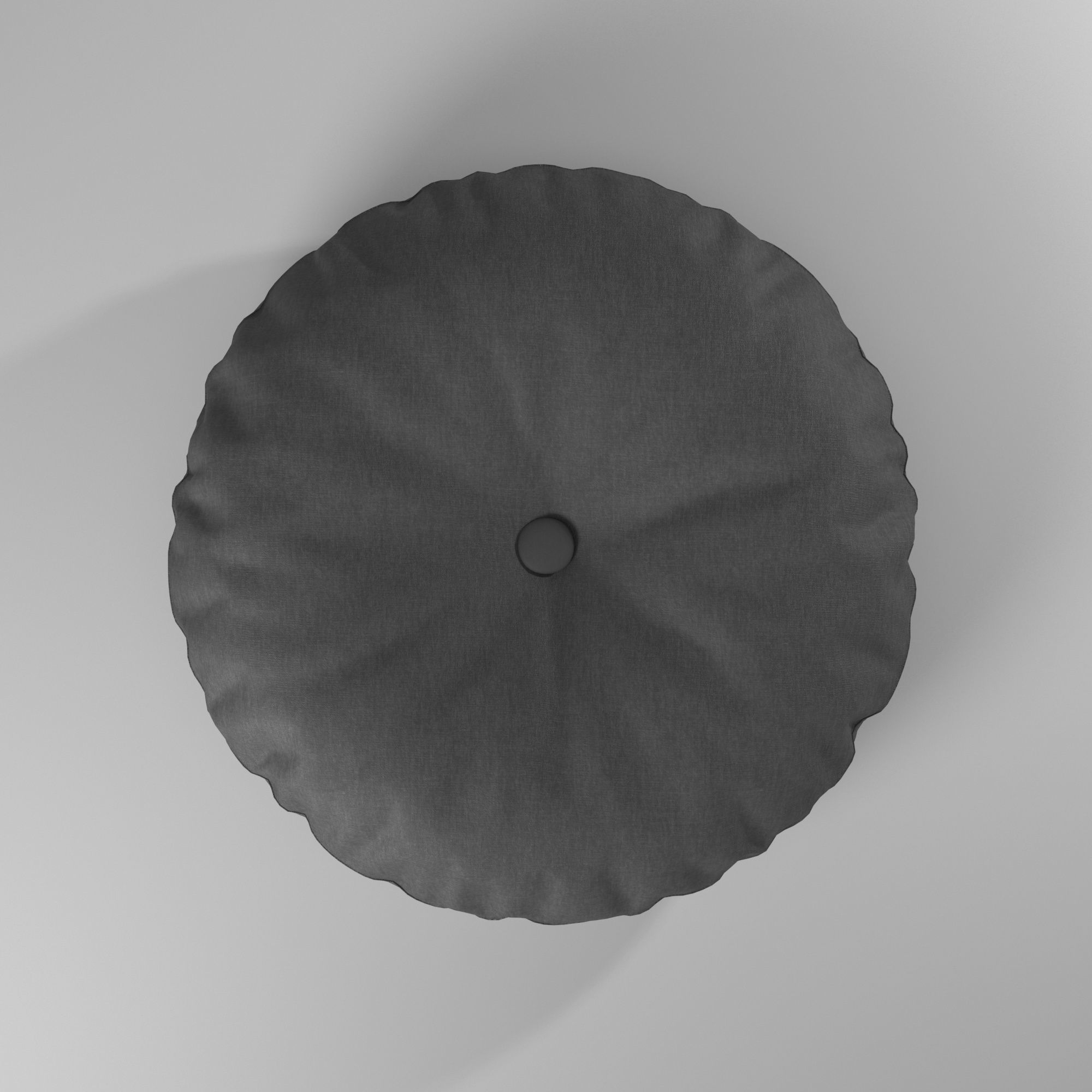 Puff almohadon redondo - Round pillow pouf 3D model_7