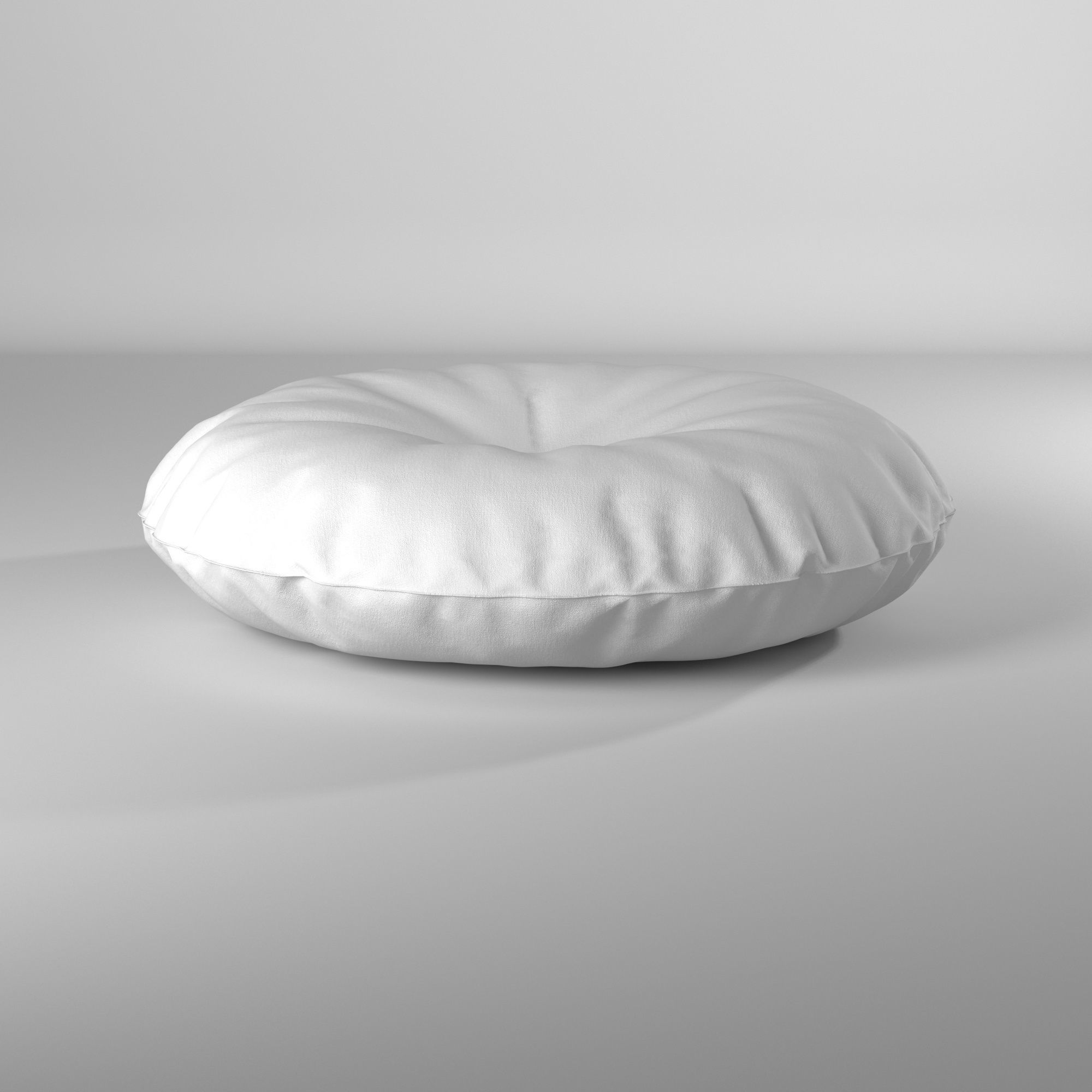Puff almohadon redondo - Round pillow pouf 3D model_30