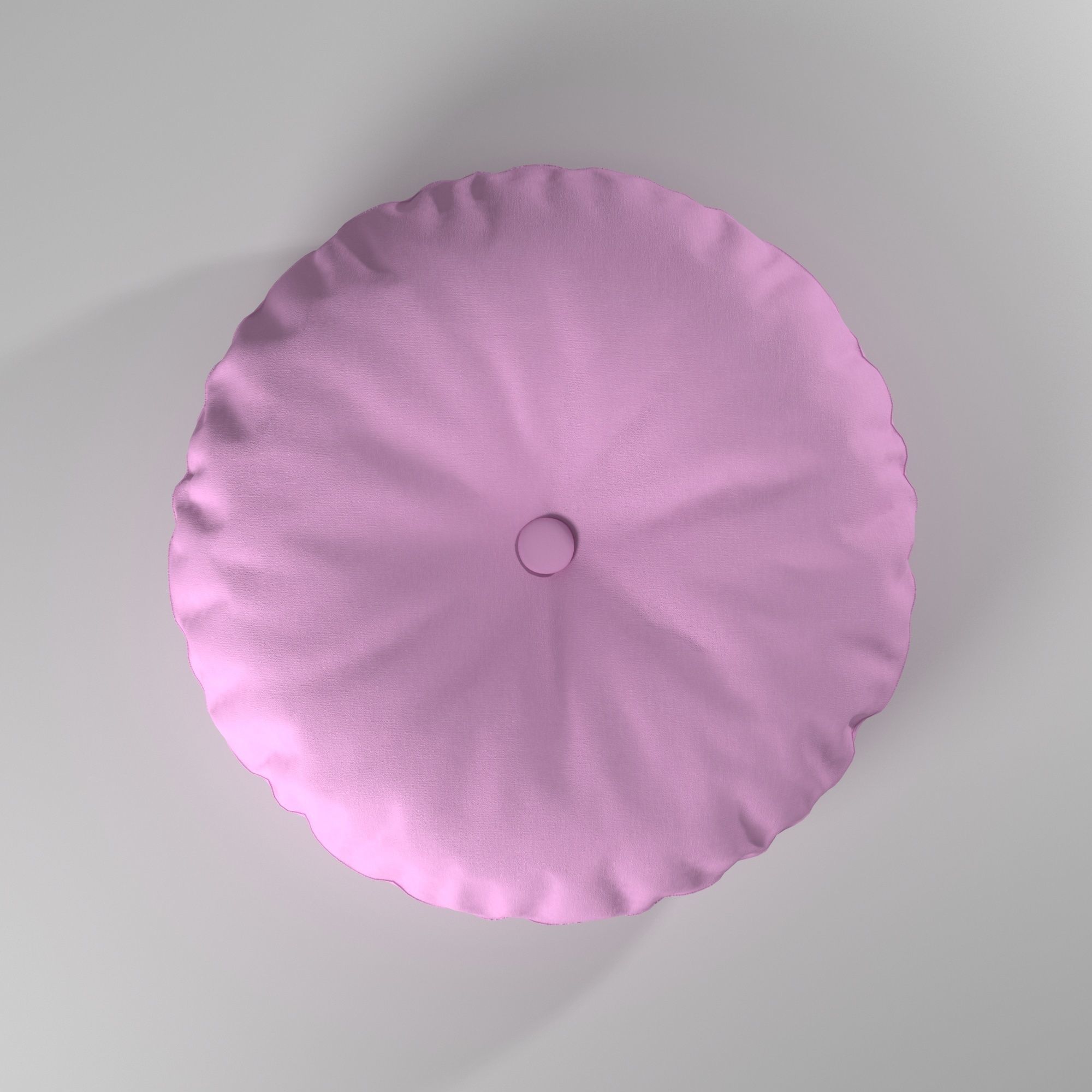 Puff almohadon redondo - Round pillow pouf 3D model_25