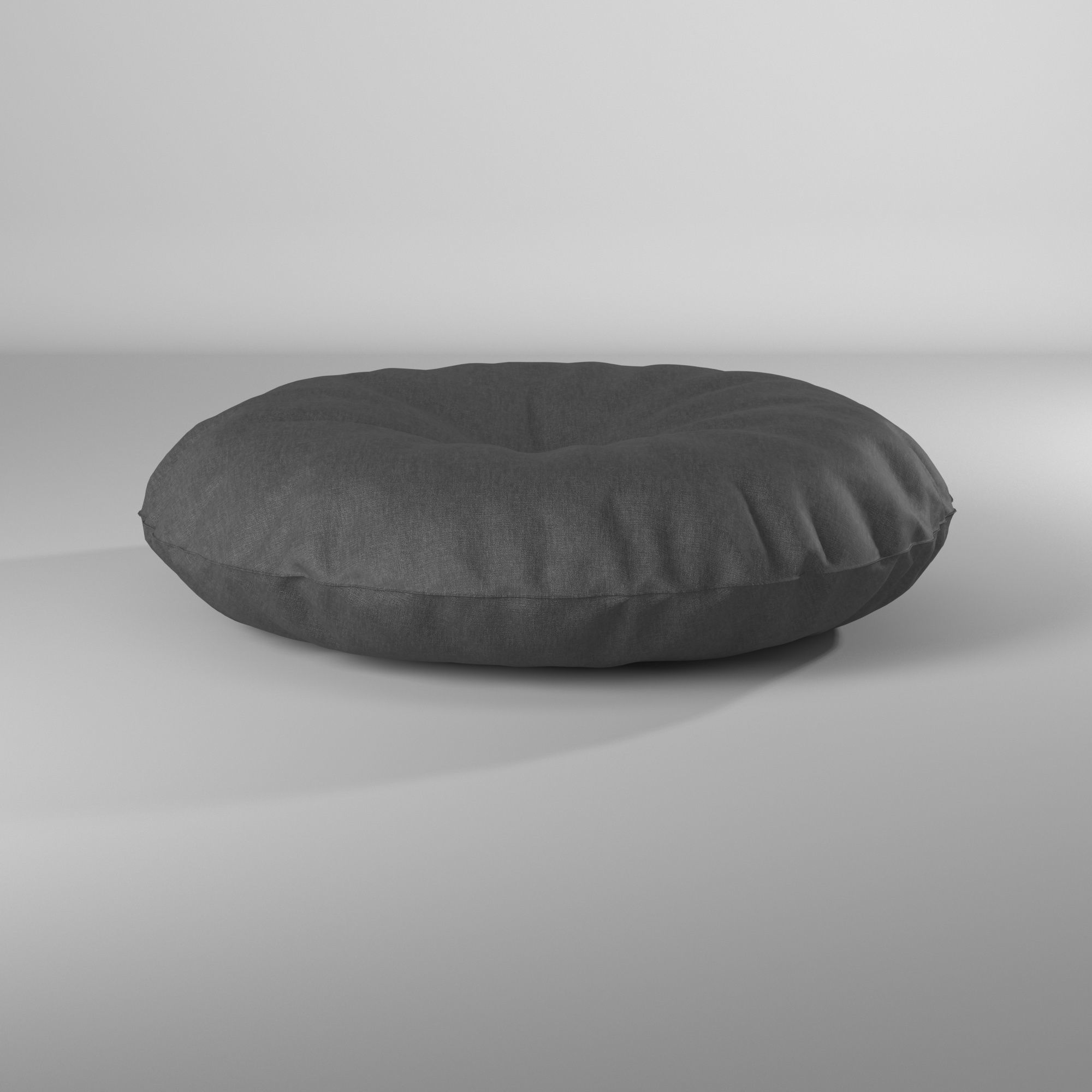 Puff almohadon redondo - Round pillow pouf 3D model_6