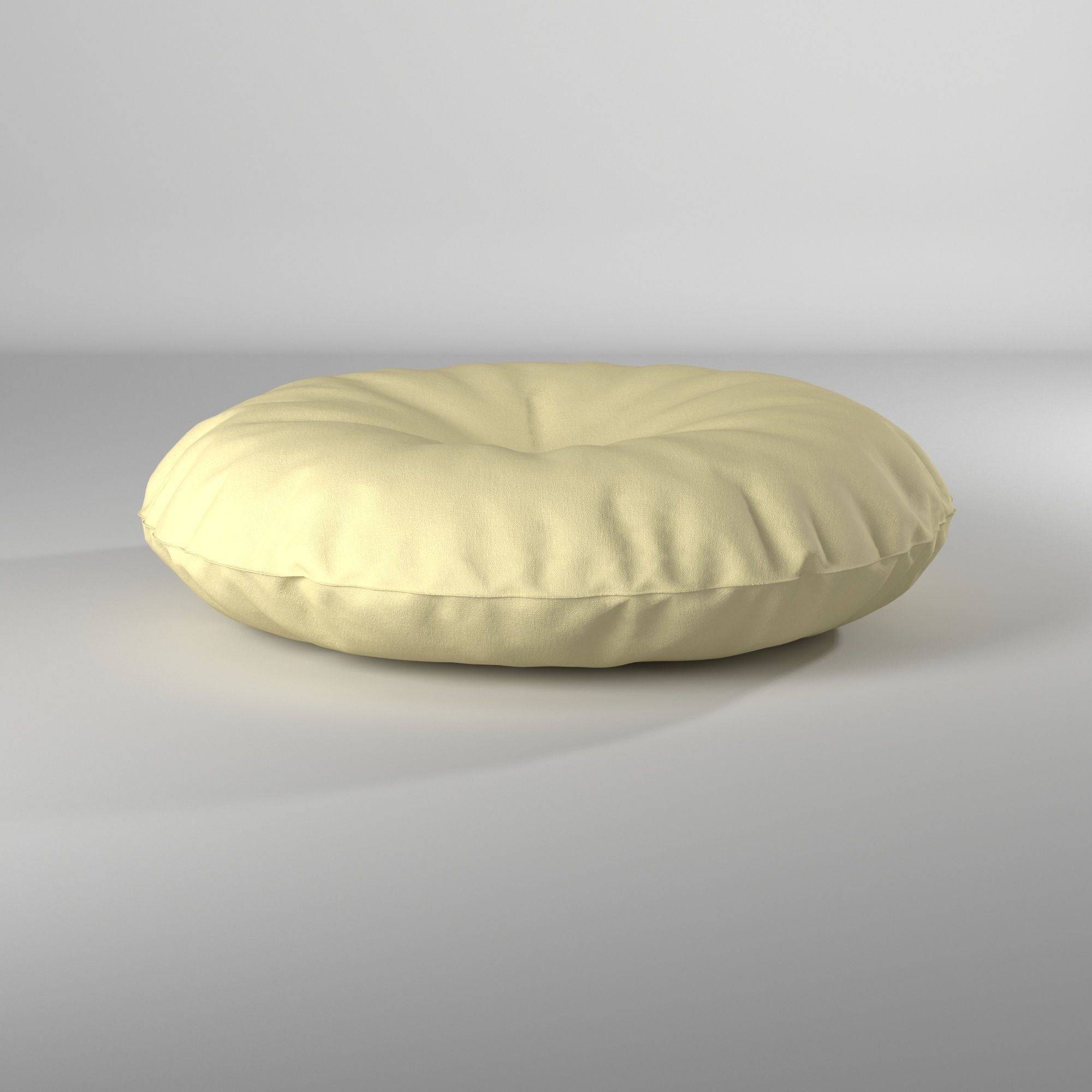 Puff almohadon redondo - Round pillow pouf 3D model_41