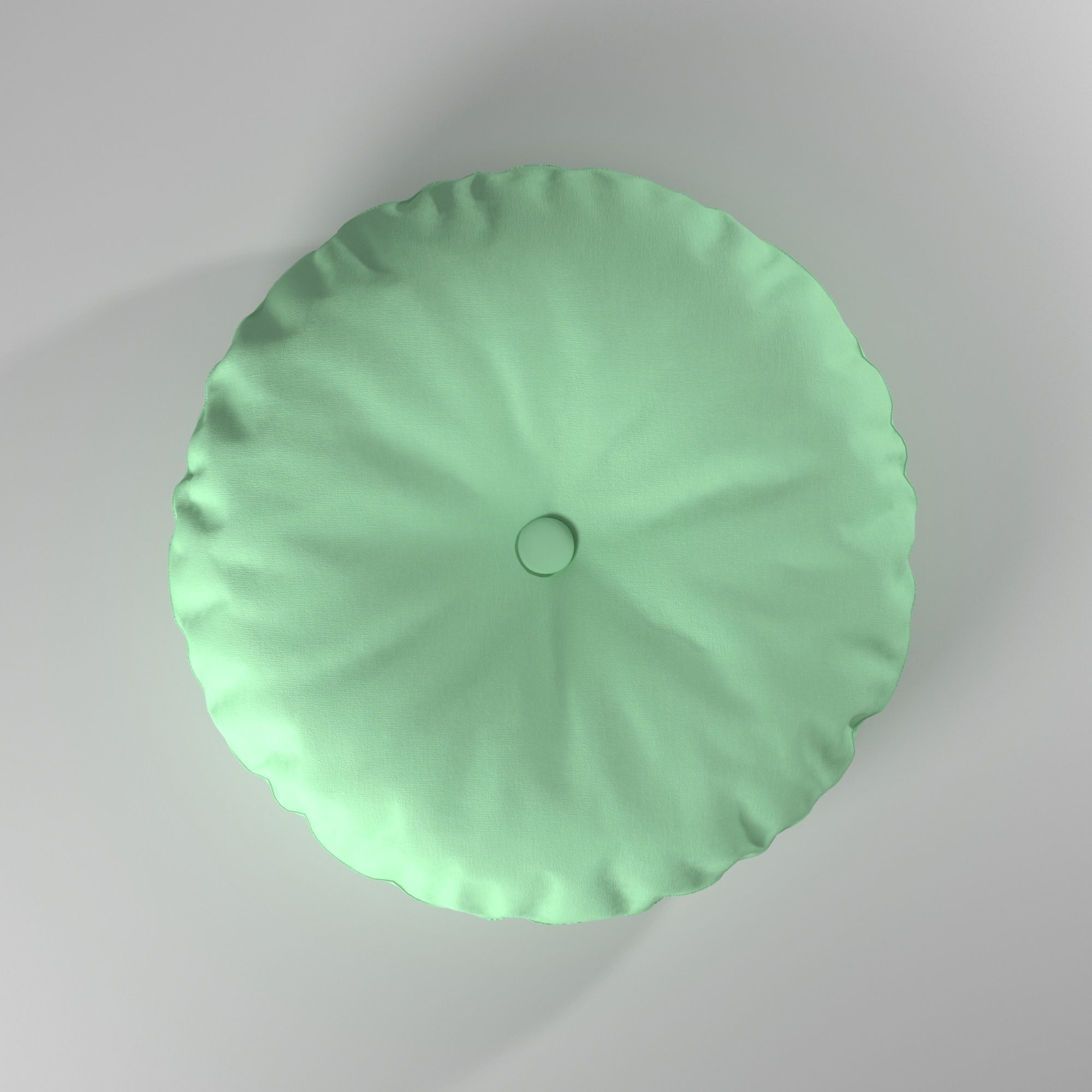 Puff almohadon redondo - Round pillow pouf 3D model_19