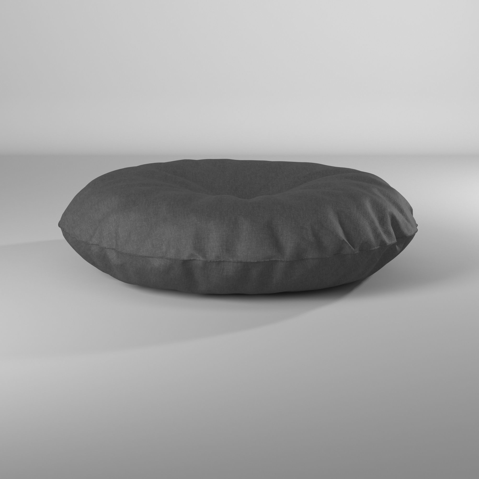 Puff almohadon redondo - Round pillow pouf 3D model_2