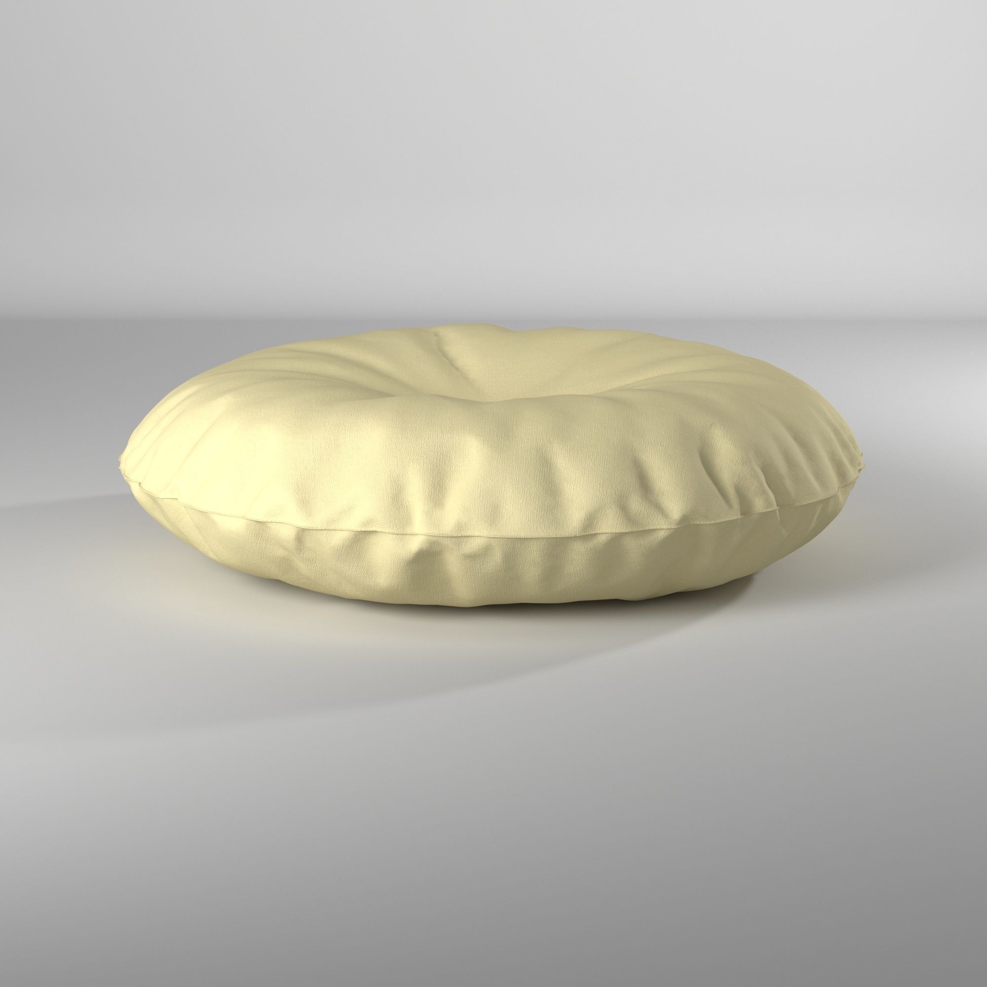Puff almohadon redondo - Round pillow pouf 3D model_40