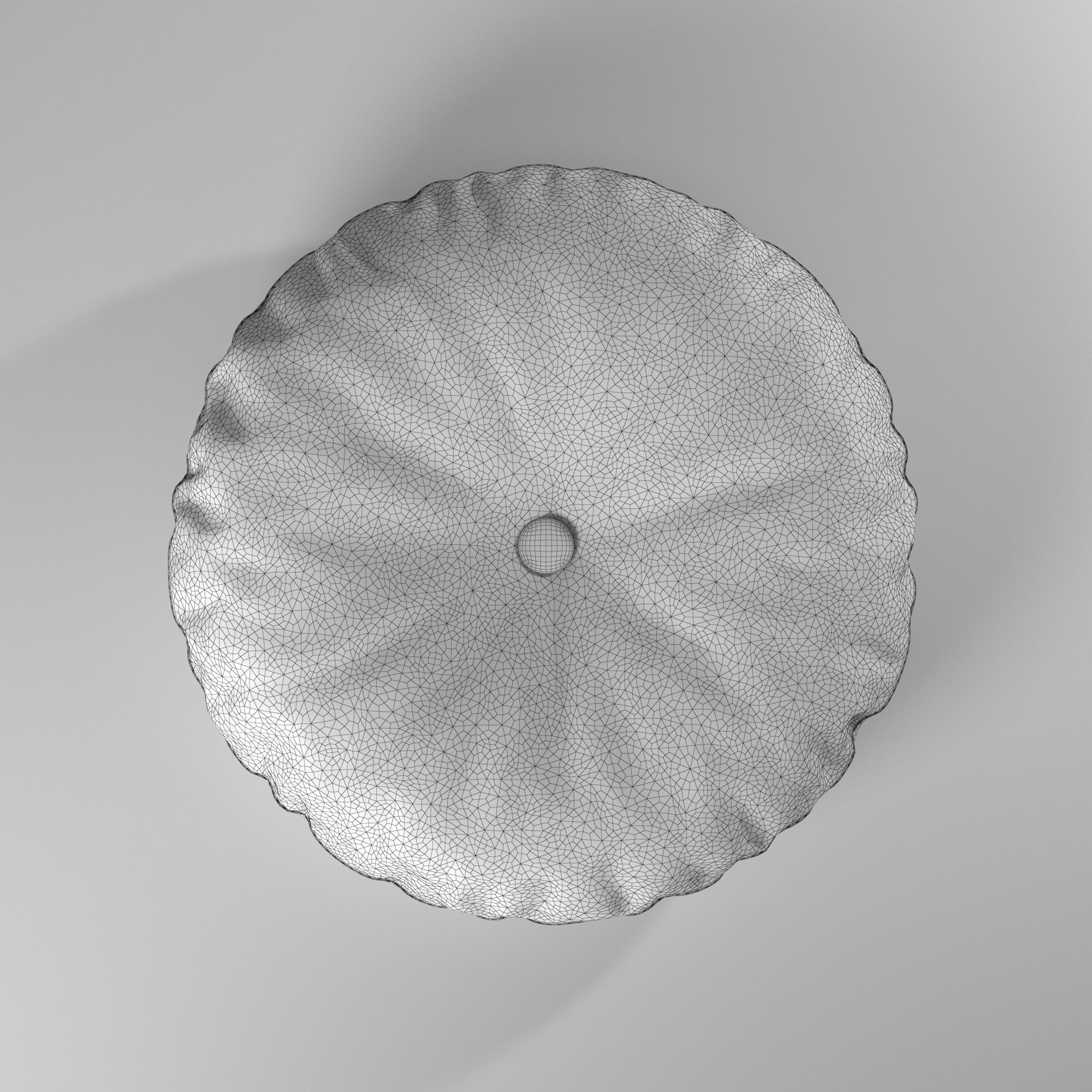Puff almohadon redondo - Round pillow pouf 3D model_37