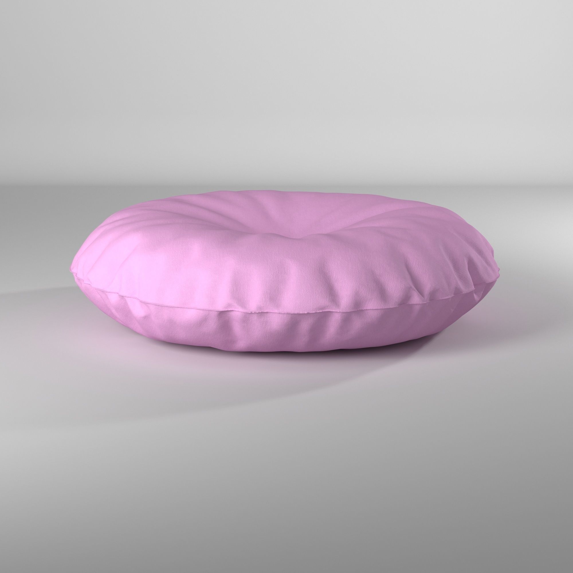 Puff almohadon redondo - Round pillow pouf 3D model_20