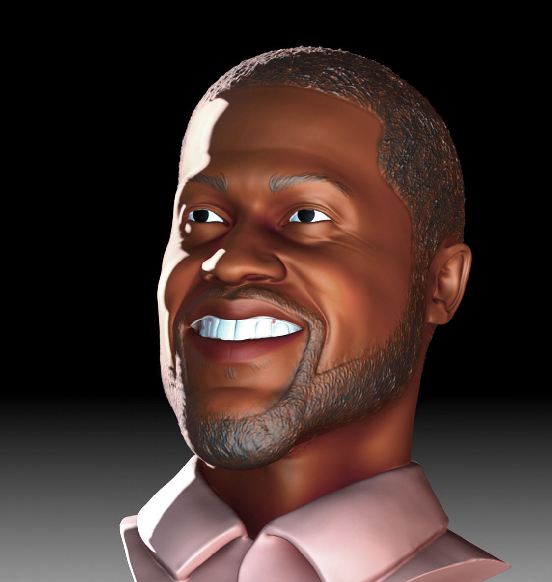 Kevin Hart  3D print model_3