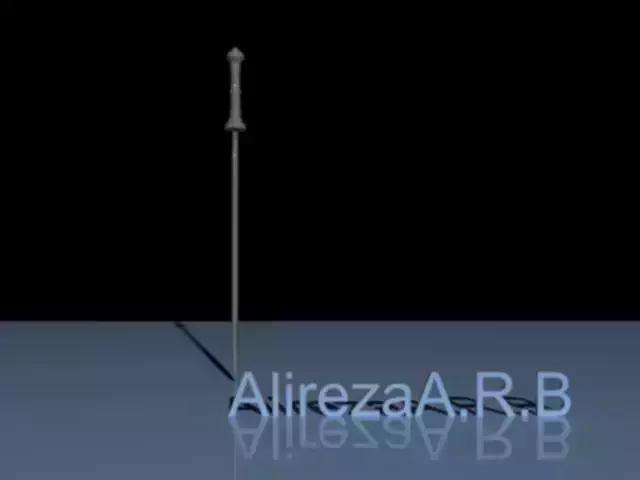 swords 3d model alieza rb