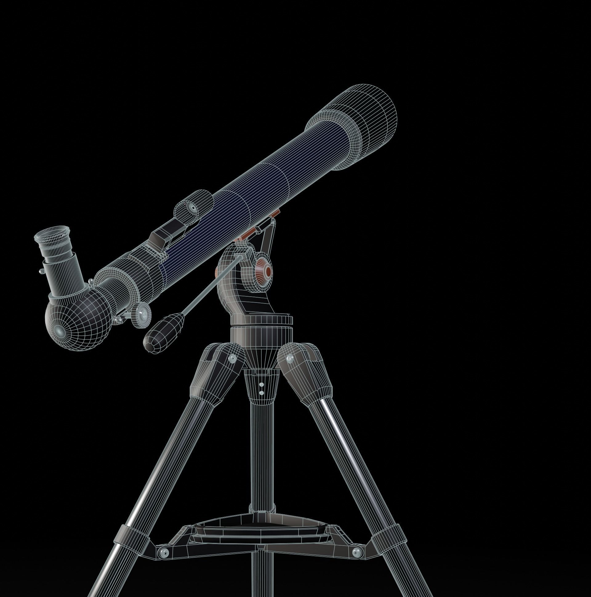Telescope 70AZ 3D model_6
