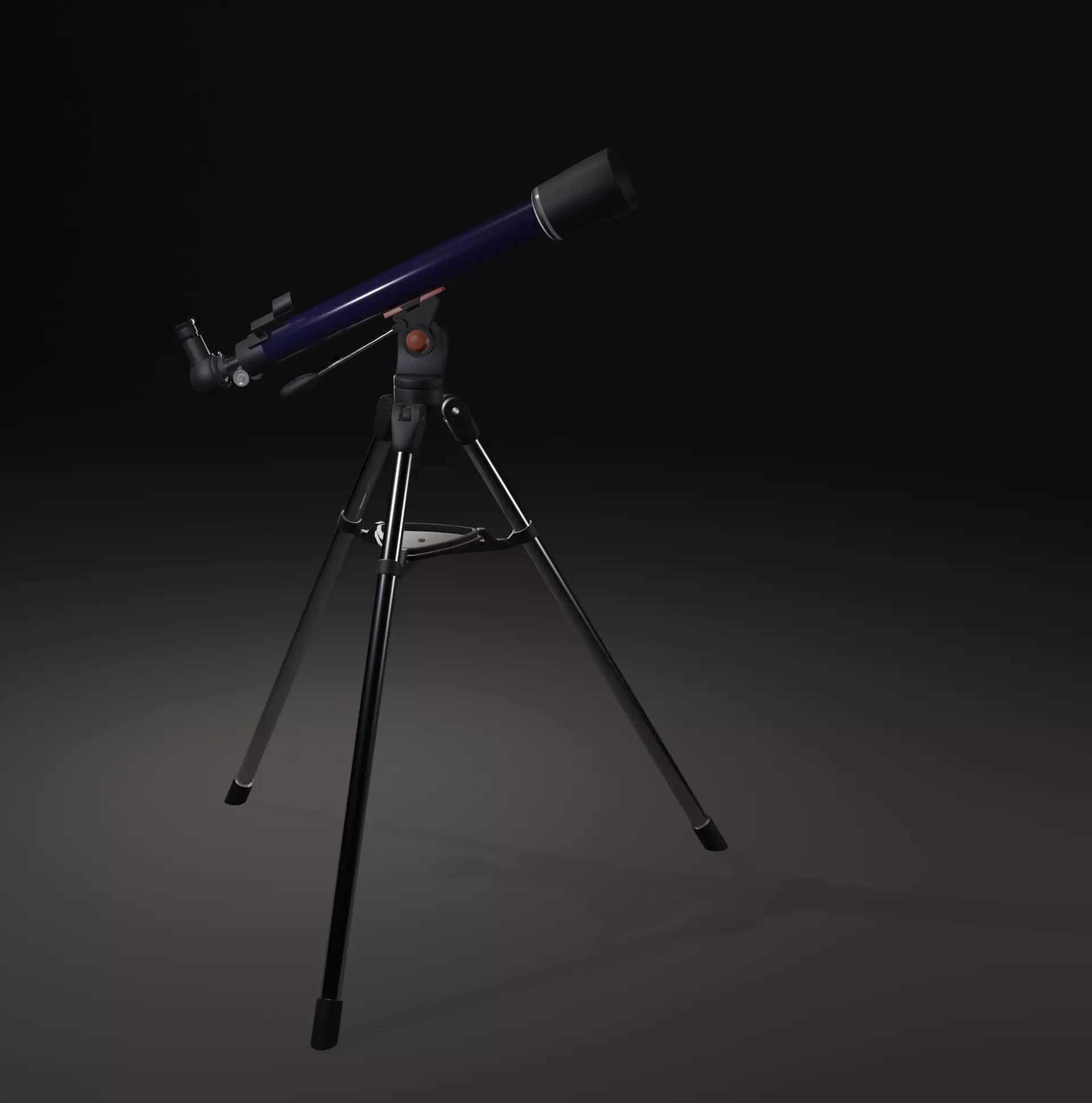 Telescope 70AZ 3D model_0