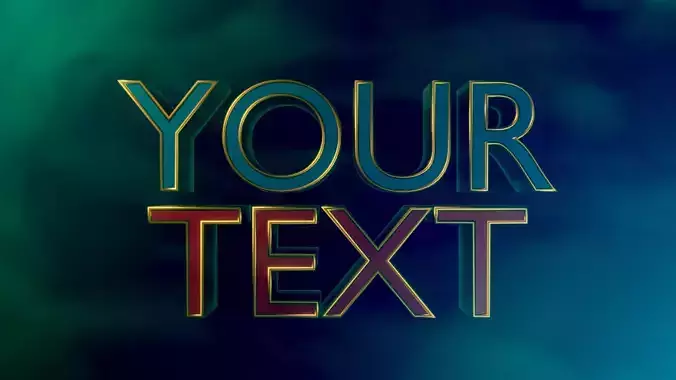 Blender 3d text preset Free 3D model