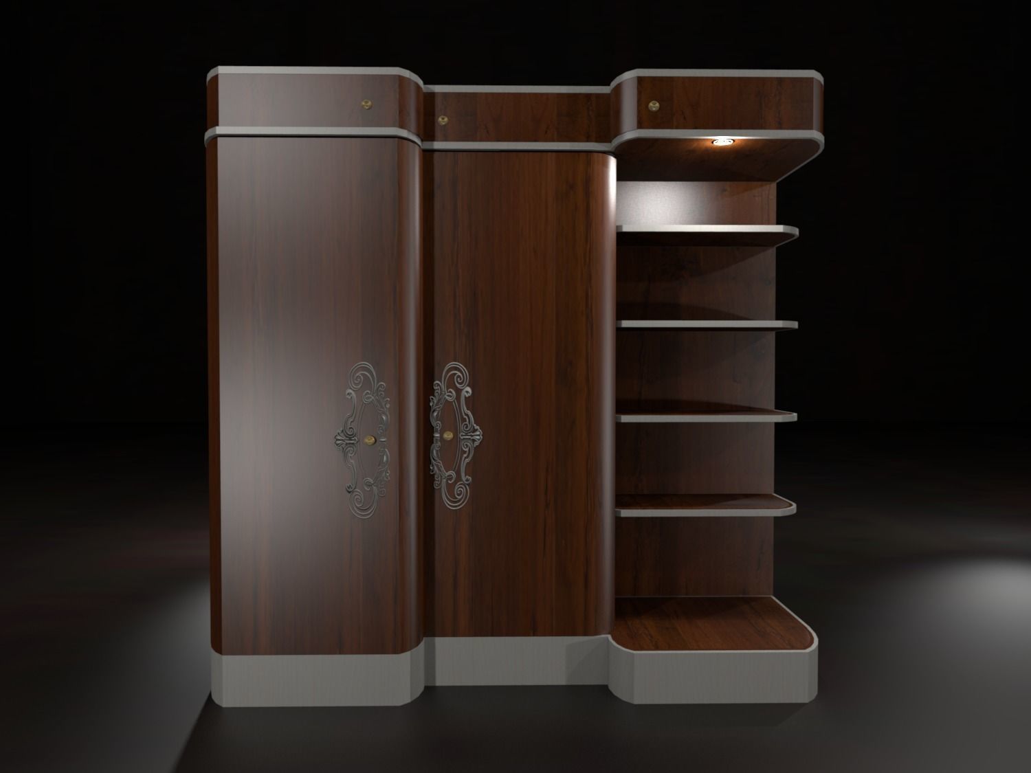 Msk - Wardrobe fin20 3D model_1