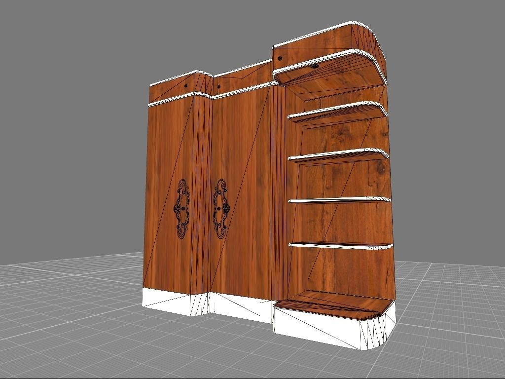 Msk - Wardrobe fin20 3D model_2