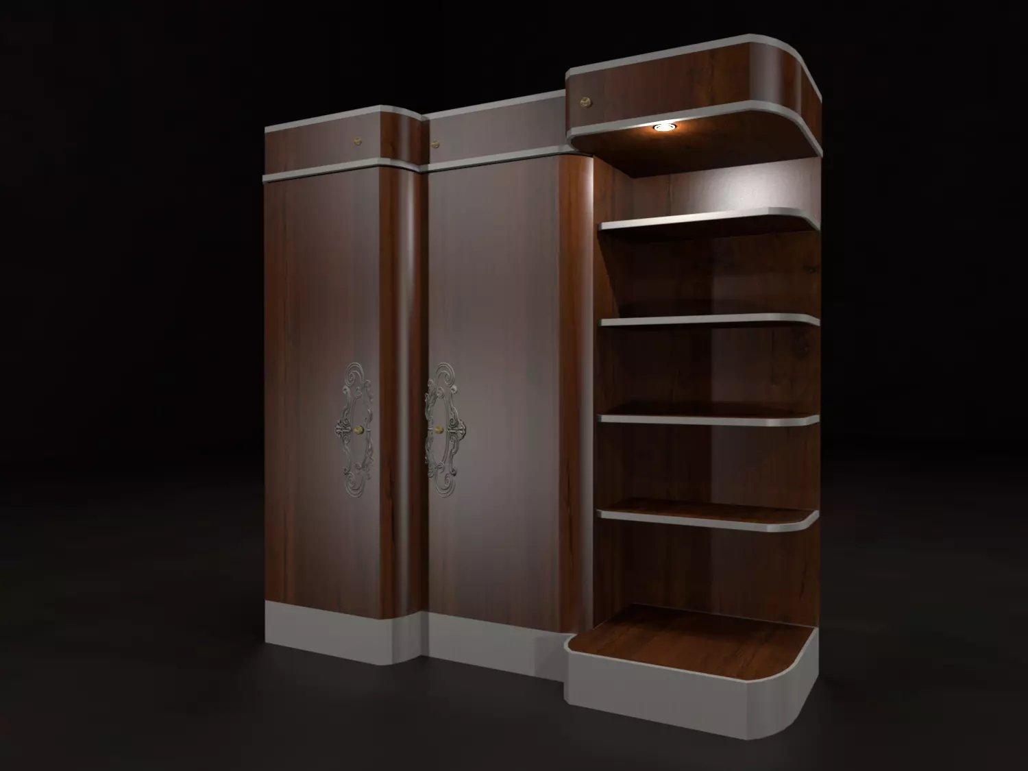 Msk - Wardrobe fin20 3D model_0