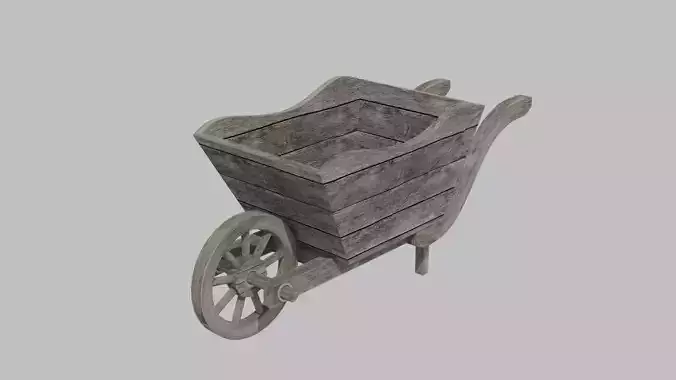 wooden old cart