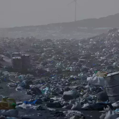 Digital Set Dressing  Waste garbage rubbish litter pollution  3D model
