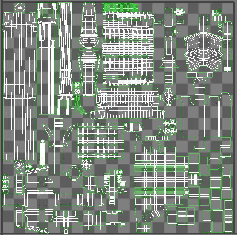 M4A1 Custom Low-poly 3D model_31