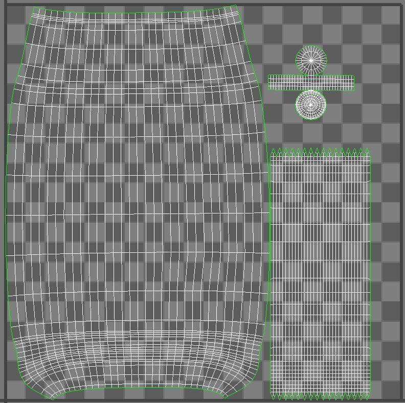 M4A1 Custom Low-poly 3D model_40