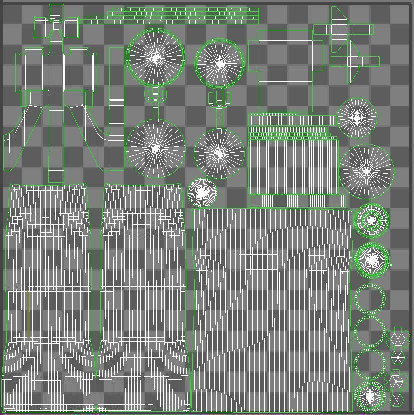 M4A1 Custom Low-poly 3D model_34