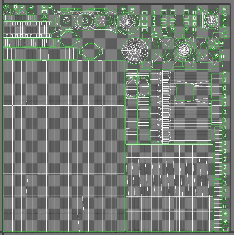 M4A1 Custom Low-poly 3D model_43
