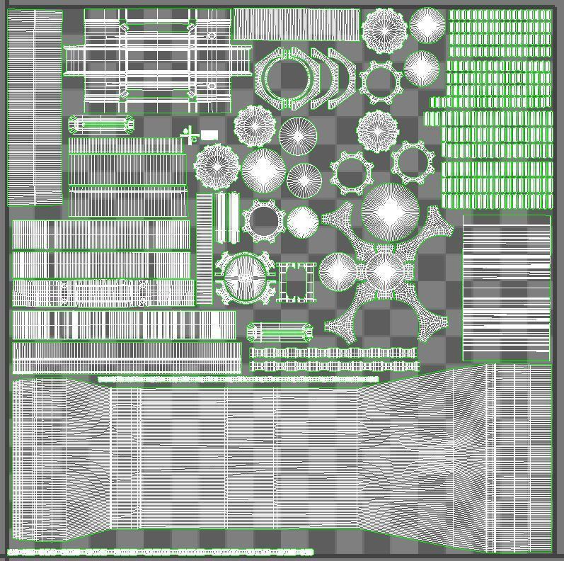 M4A1 Custom Low-poly 3D model_39