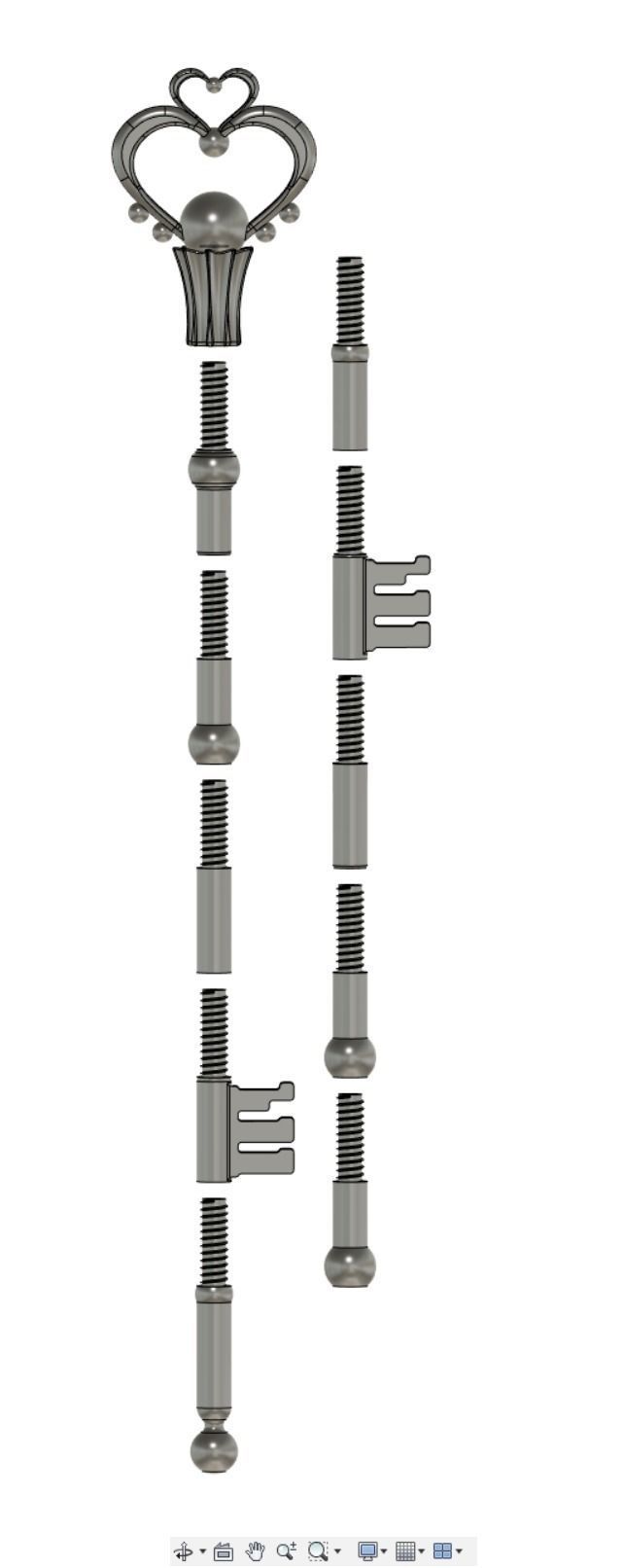 Sailor Plutos Staff  3D print model_1