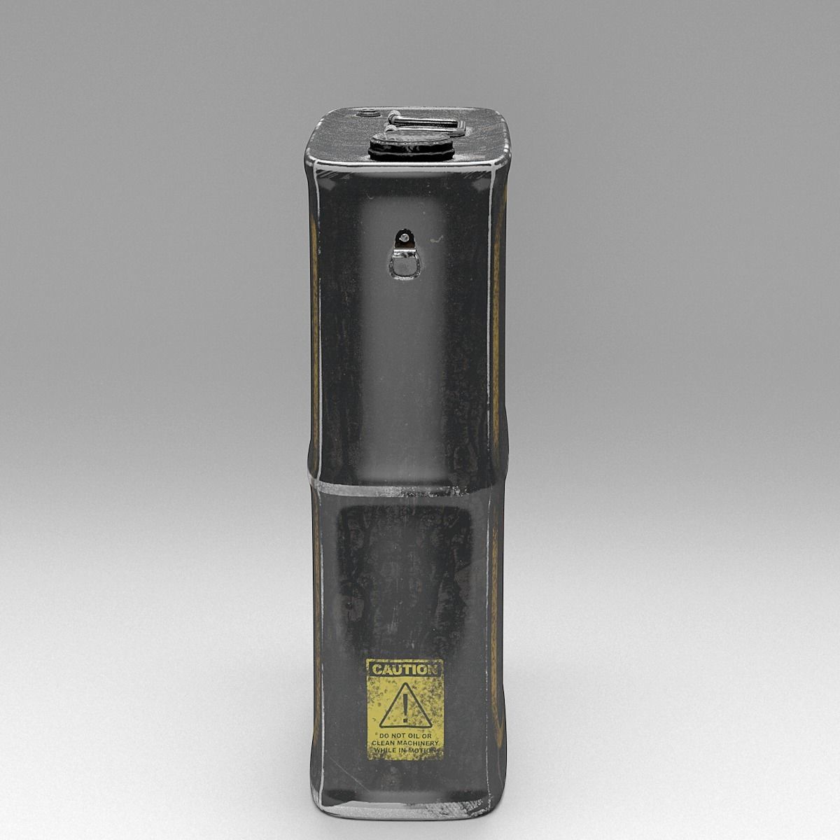 Tank Can Low-poly 3D model_6