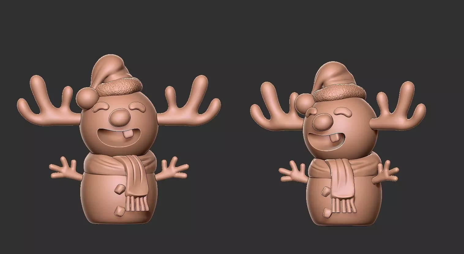 Christmas toy snowman 3D print model