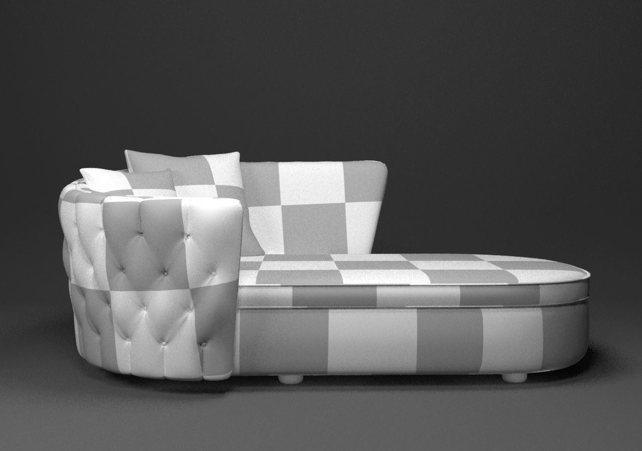 Otantic Design Sofa Low-poly 3D model_2
