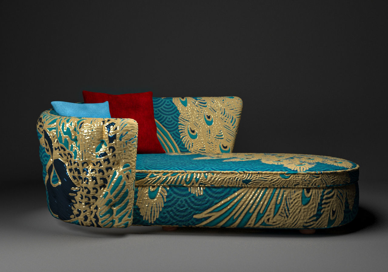 Otantic Design Sofa Low-poly 3D model_43