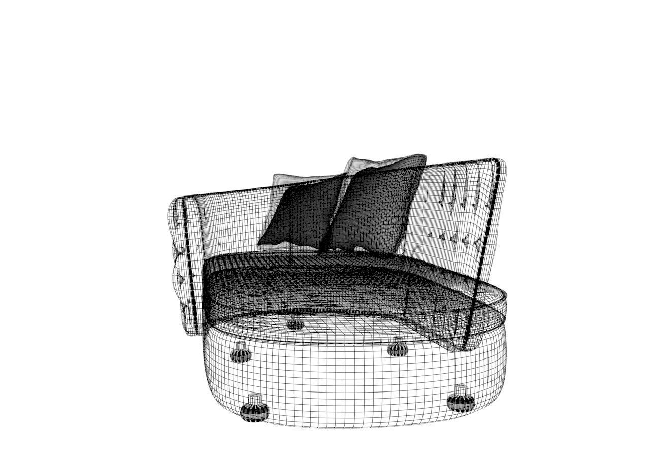 Otantic Design Sofa Low-poly 3D model_9