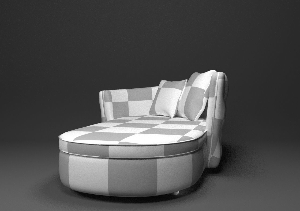 Otantic Design Sofa Low-poly 3D model_11