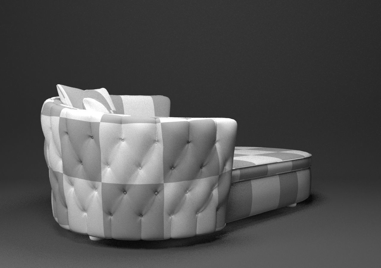 Otantic Design Sofa Low-poly 3D model_35