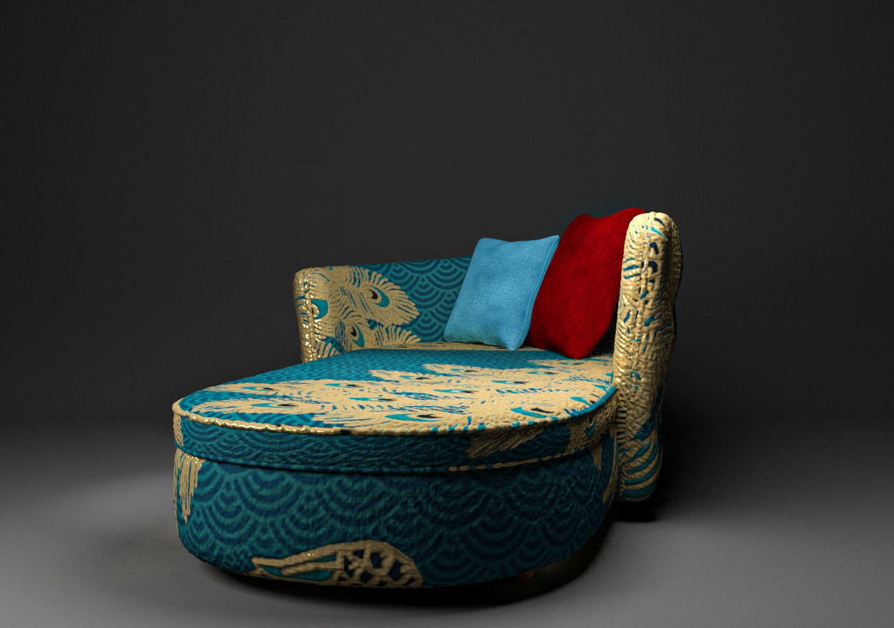 Otantic Design Sofa Low-poly 3D model_10