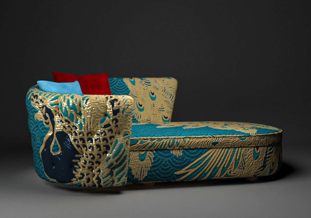 Otantic Design Sofa Low-poly 3D model_40