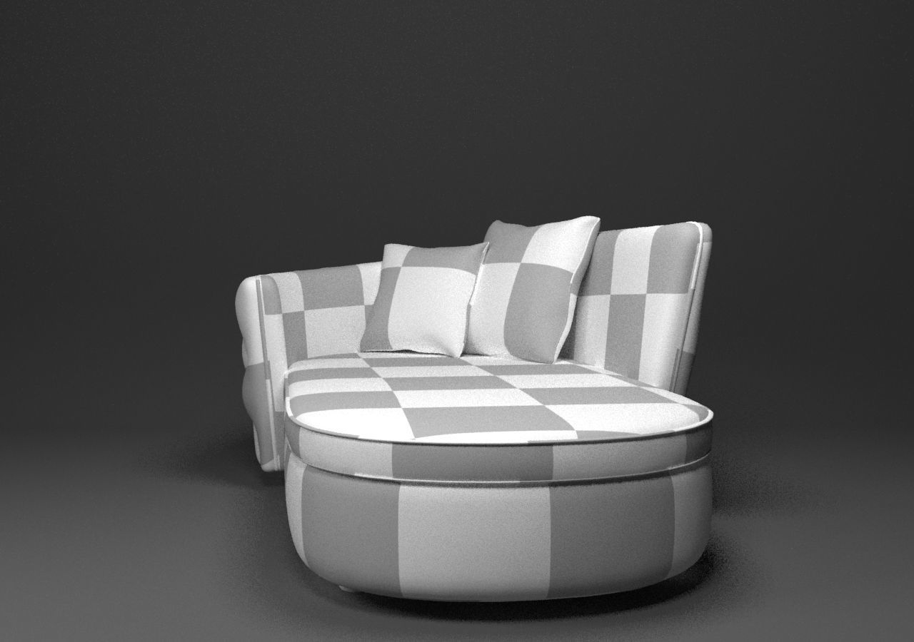 Otantic Design Sofa Low-poly 3D model_8