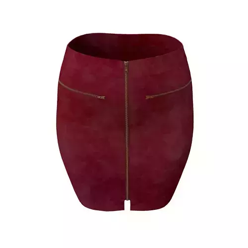 3d realistic leather skirt 3D model