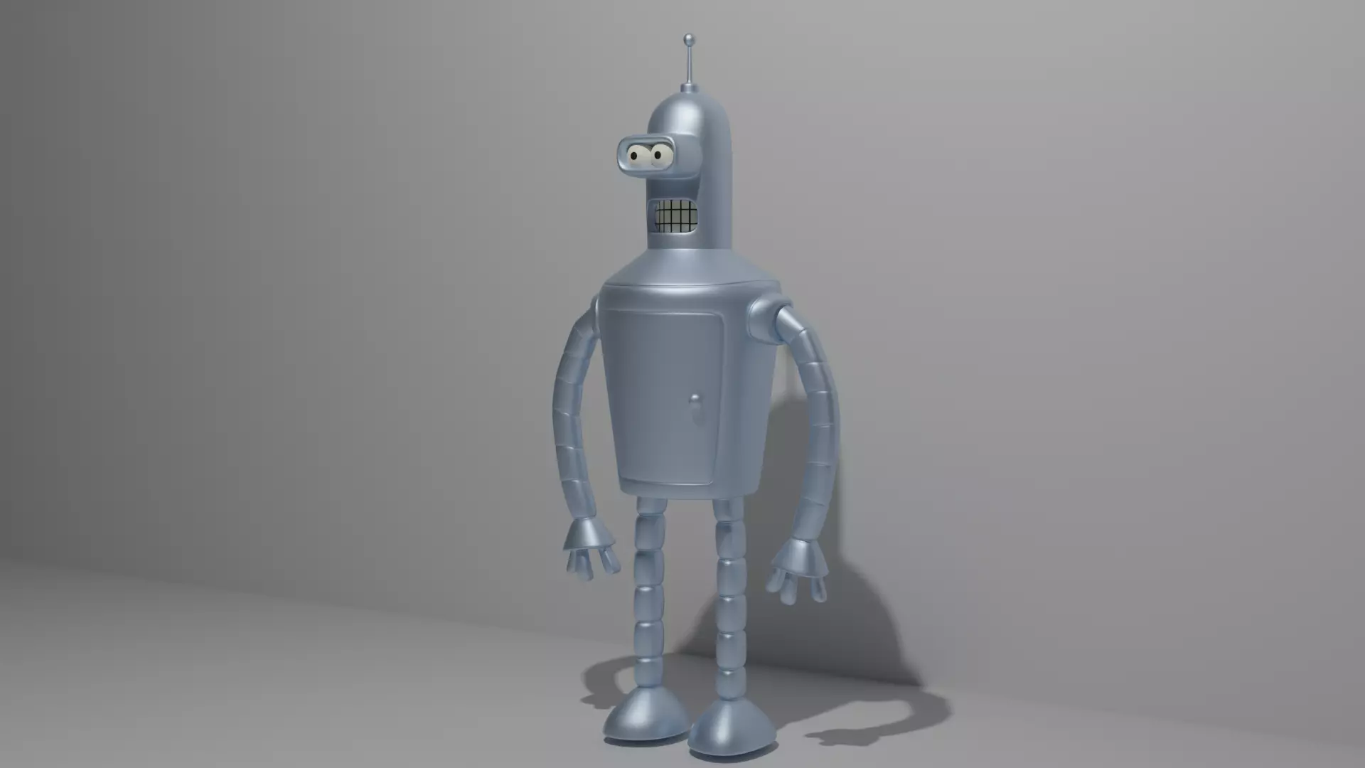 BenderRodriguez robot Low-poly 3D model_0