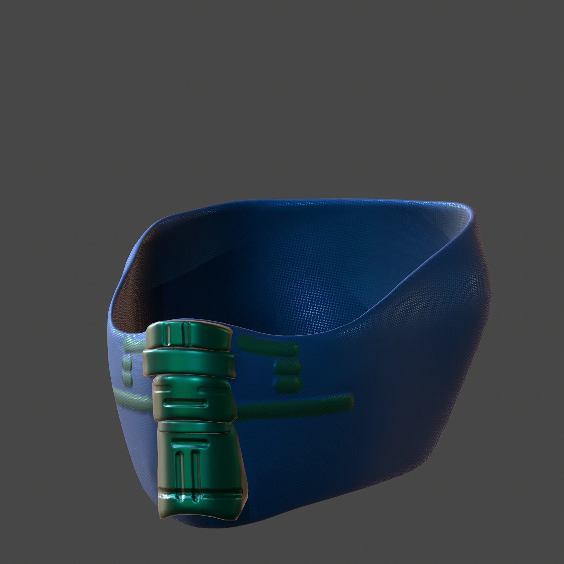 Gas mask helmet 3d model scifi Low-poly  Low-poly 3D model_6