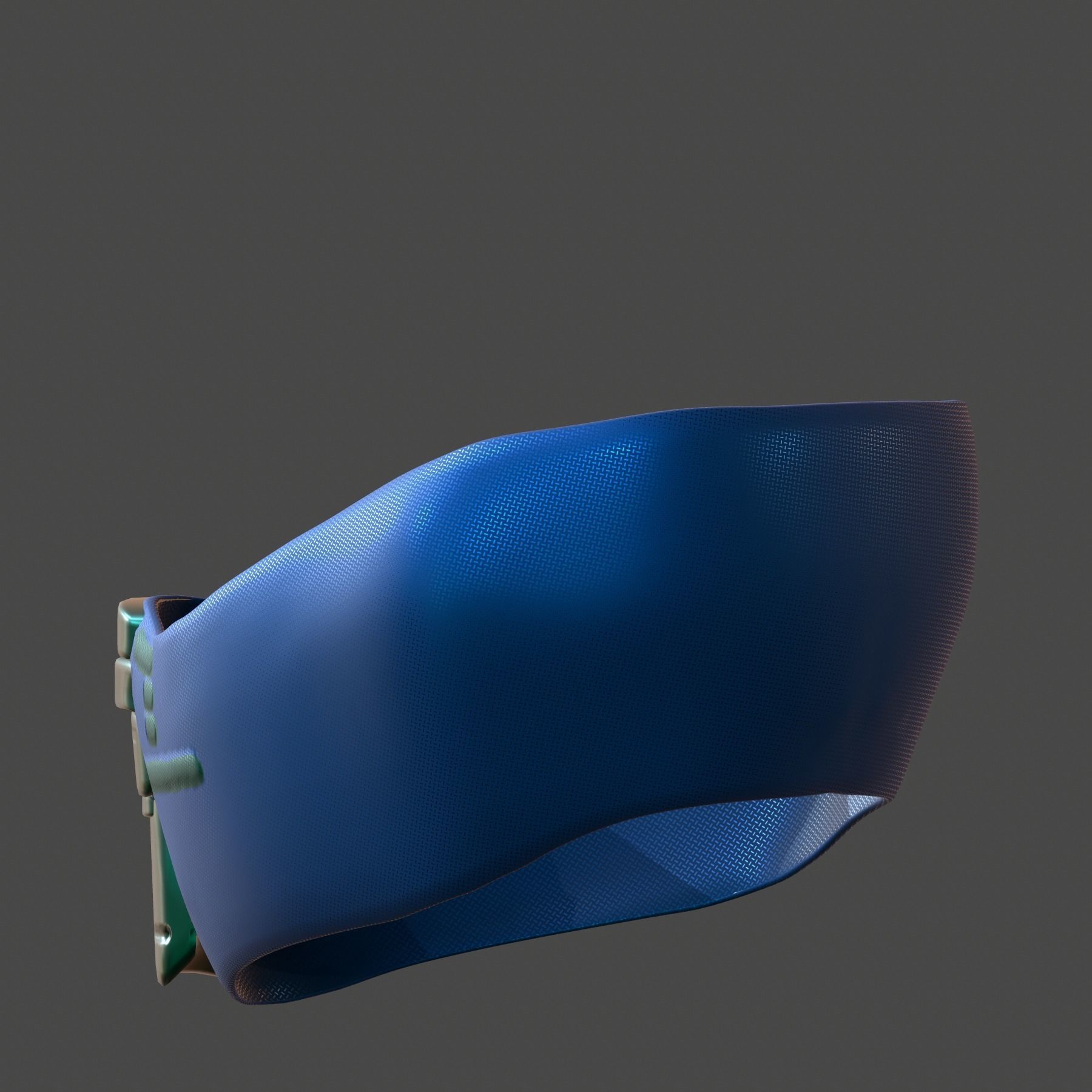 Gas mask helmet 3d model scifi Low-poly  Low-poly 3D model_7