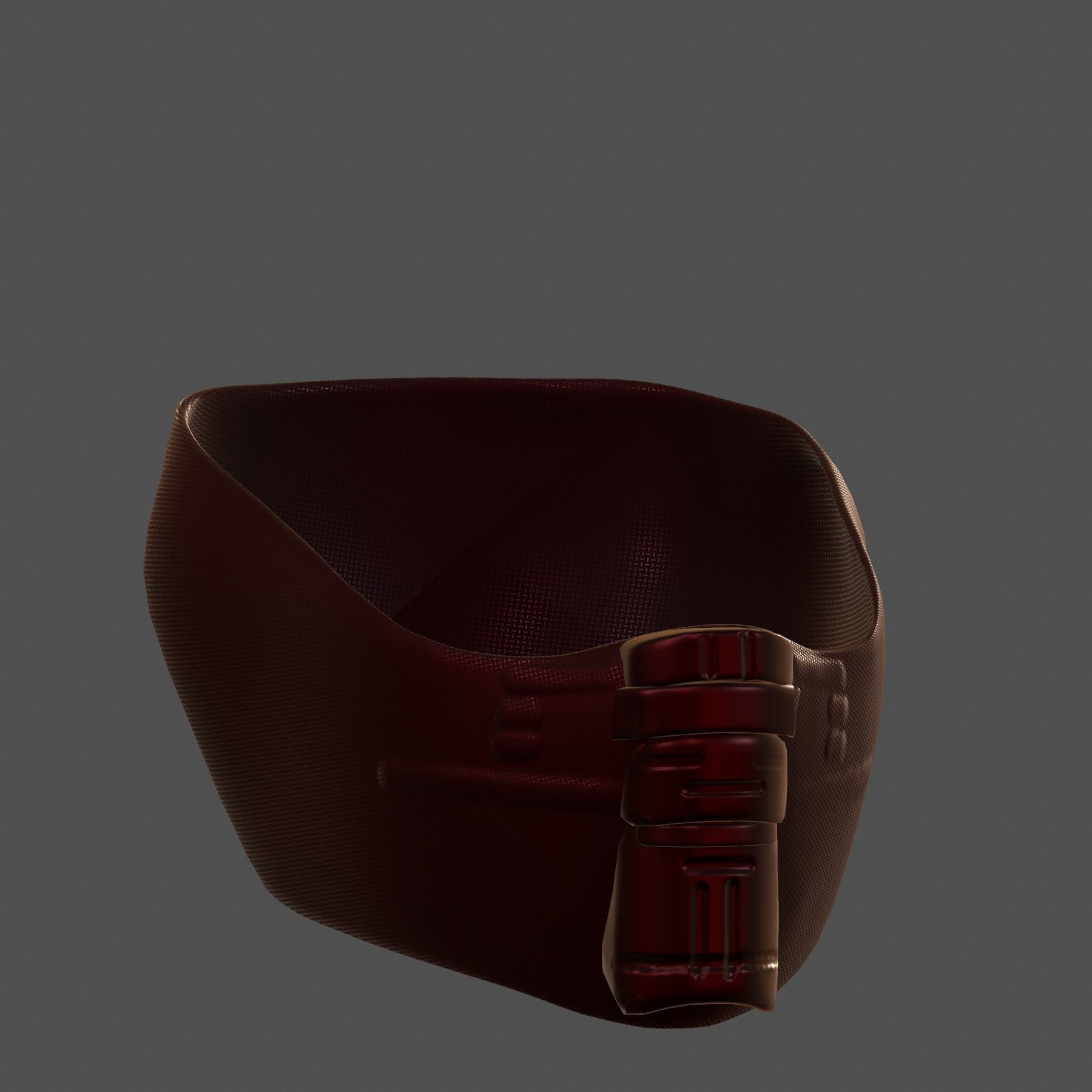 Gas mask helmet 3d model scifi Low-poly Low-poly 3D model_4