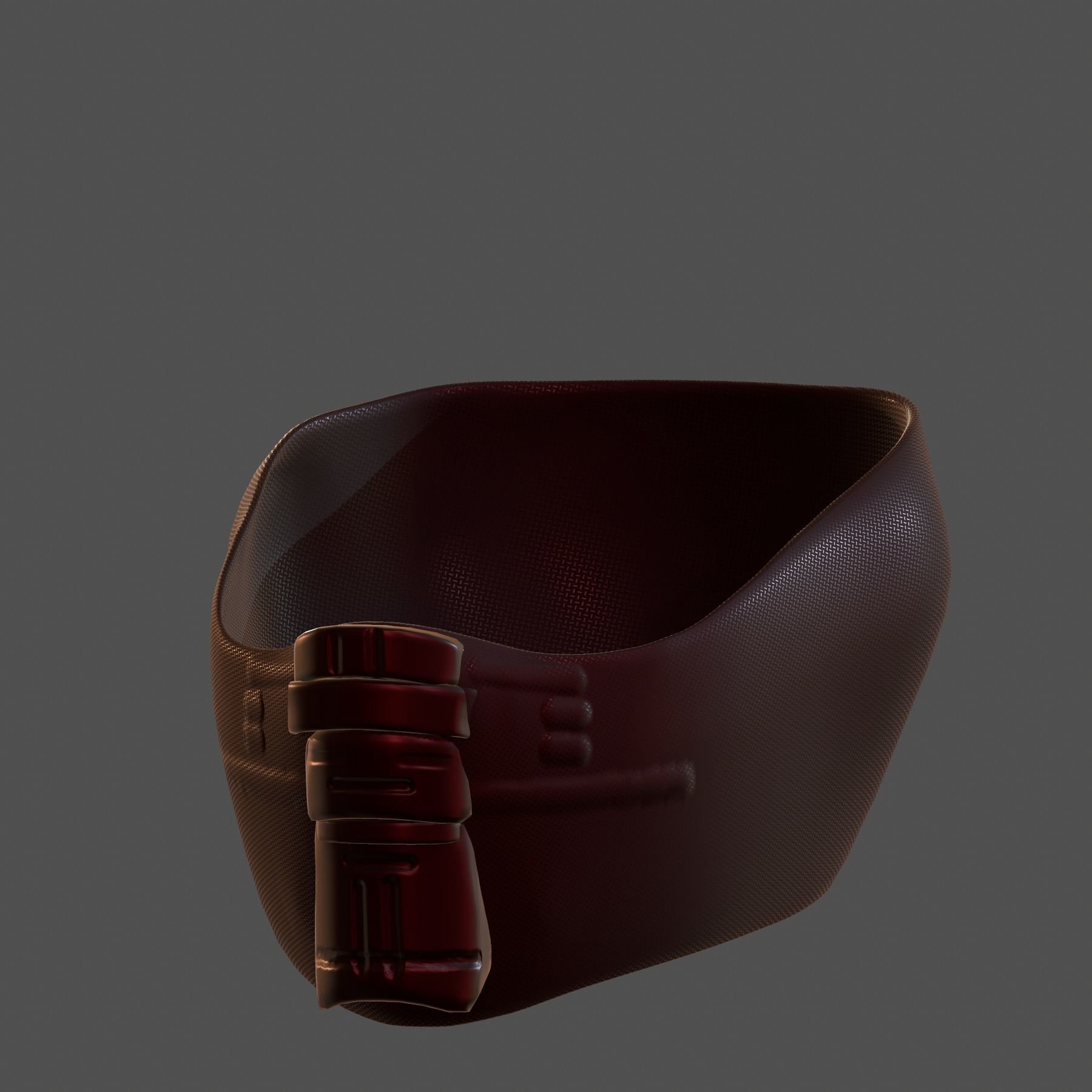 Gas mask helmet 3d model scifi Low-poly Low-poly 3D model_5