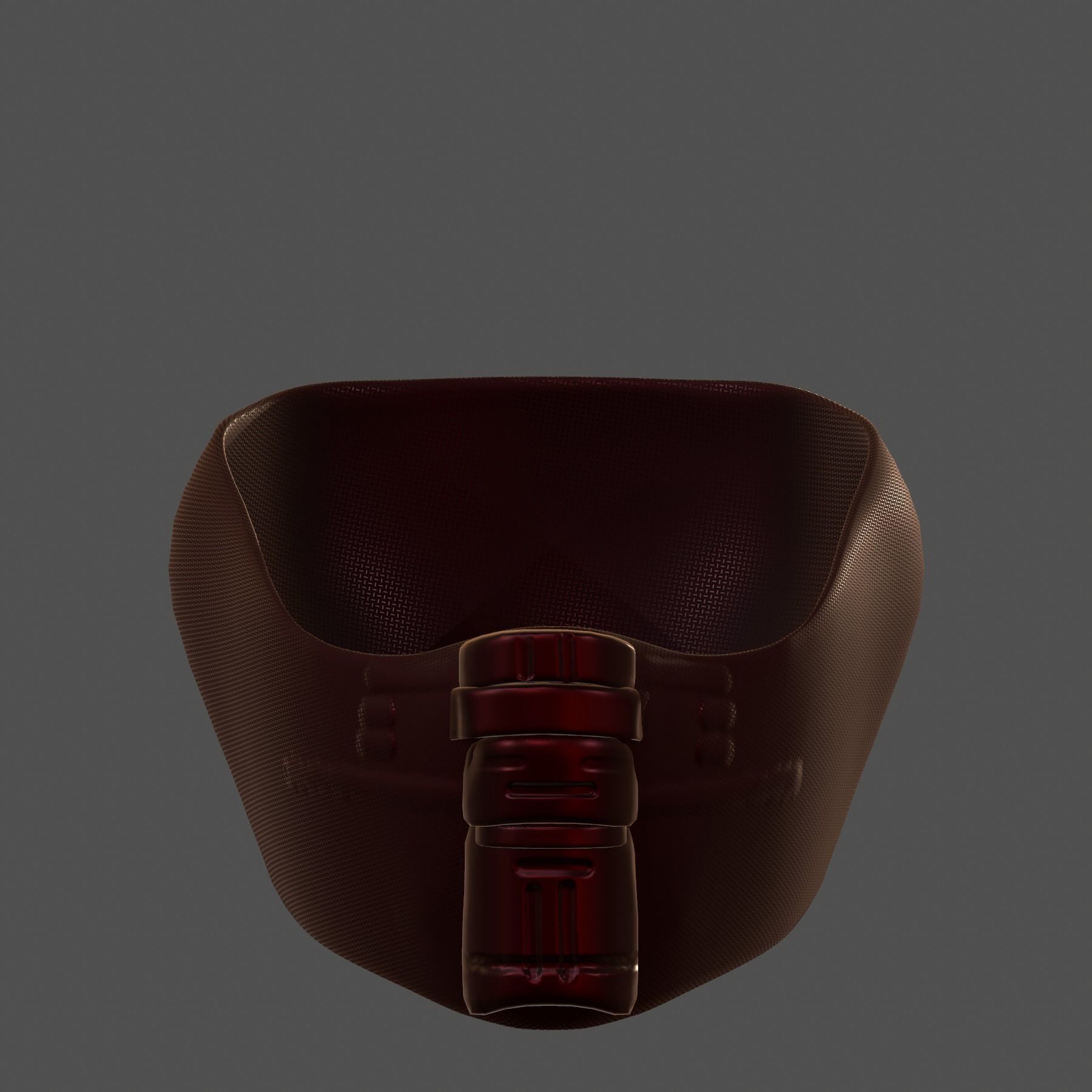 Gas mask helmet 3d model scifi Low-poly Low-poly 3D model_3